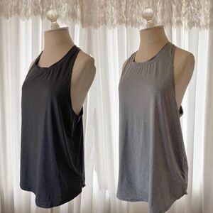 LOT of Icyzone by Olivia Clark Tanktops Set of Two Gray Large